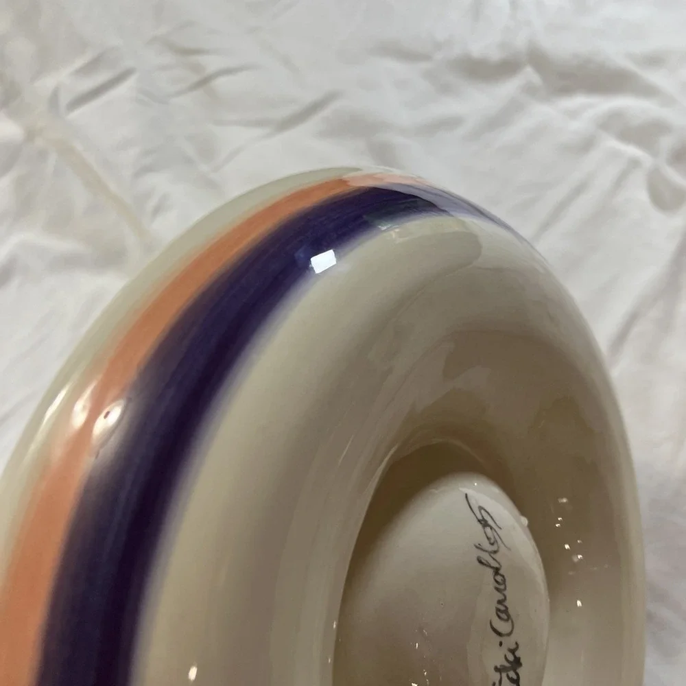 Vicki Carroll Hand Painted Fruit Chip & Dip Platter 12